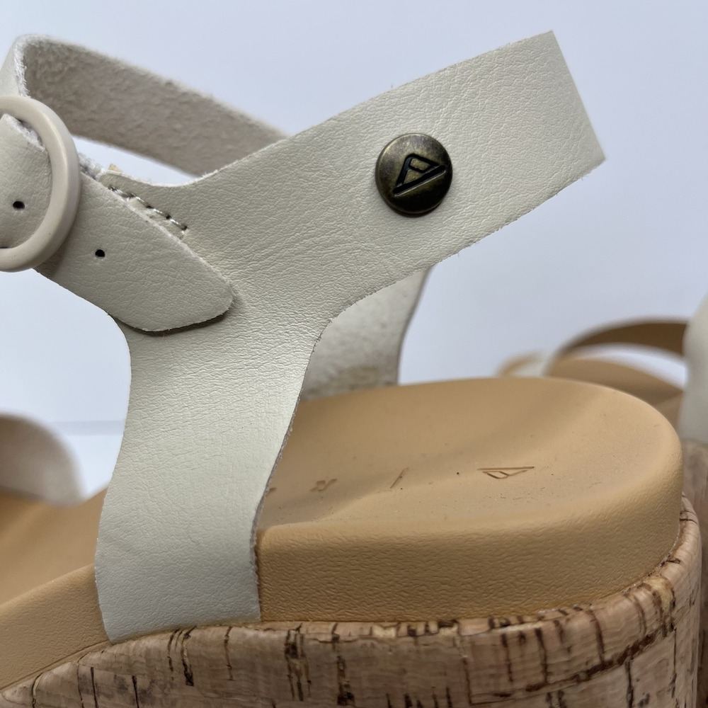 Reef Sunset Sayulita Chunky Platform Sandals Cream Women's 8.5 Beach - Picture 7 of 11